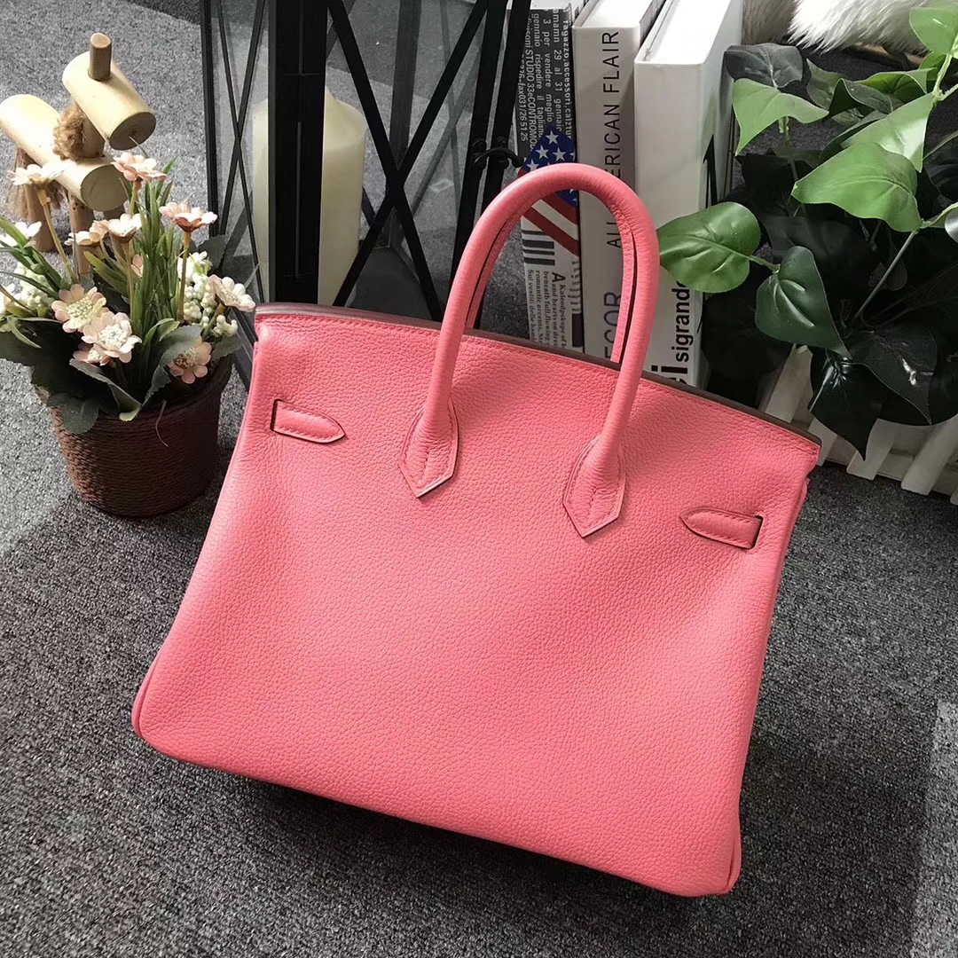 Hermès（爱马仕）8W新唇膏粉 原厂御用顶级小牛皮 Birkin 25 金扣