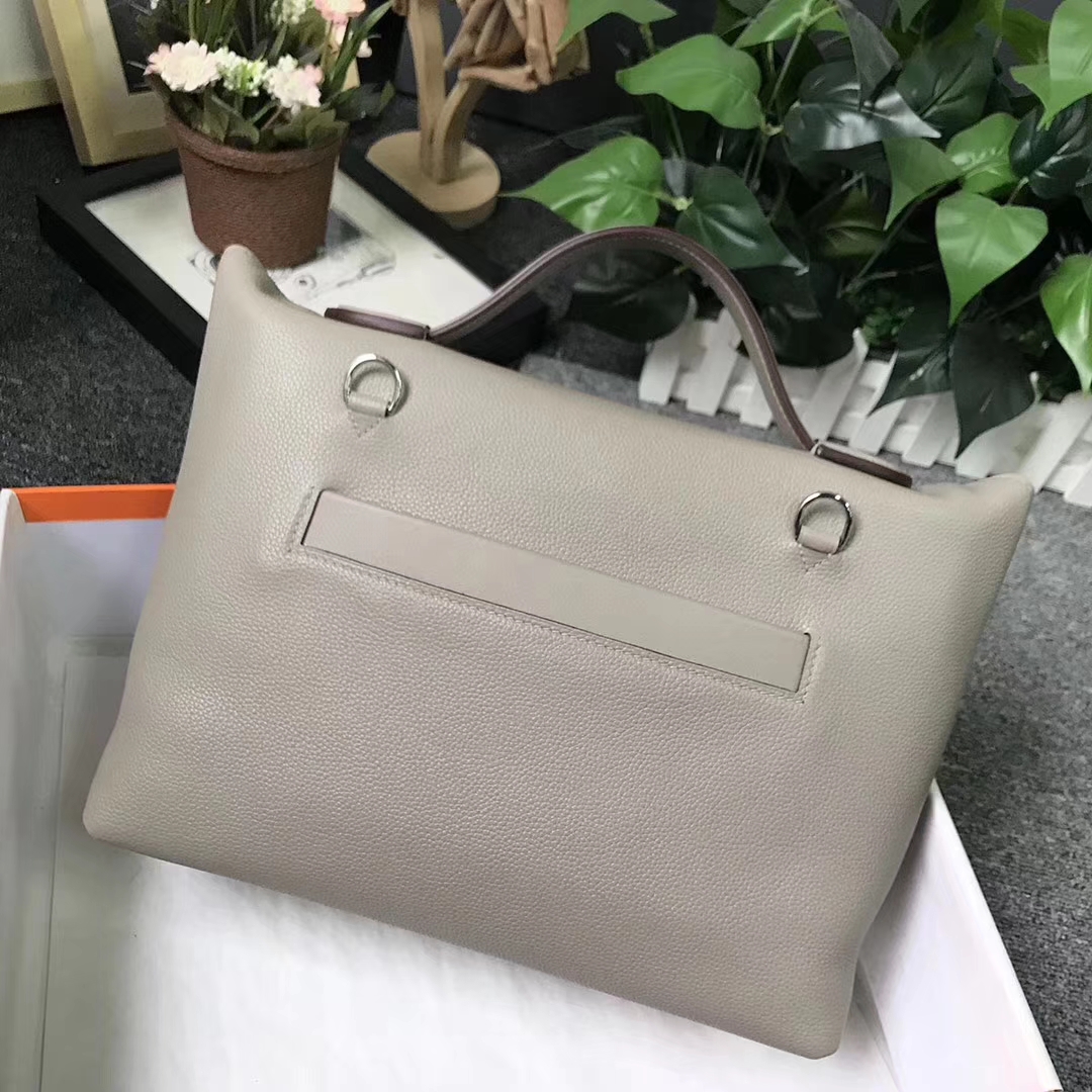 Hermès（爱马仕）M8 沥青灰 原厂御用顶级小牛皮拼Swift 皮 2424 银扣 现货