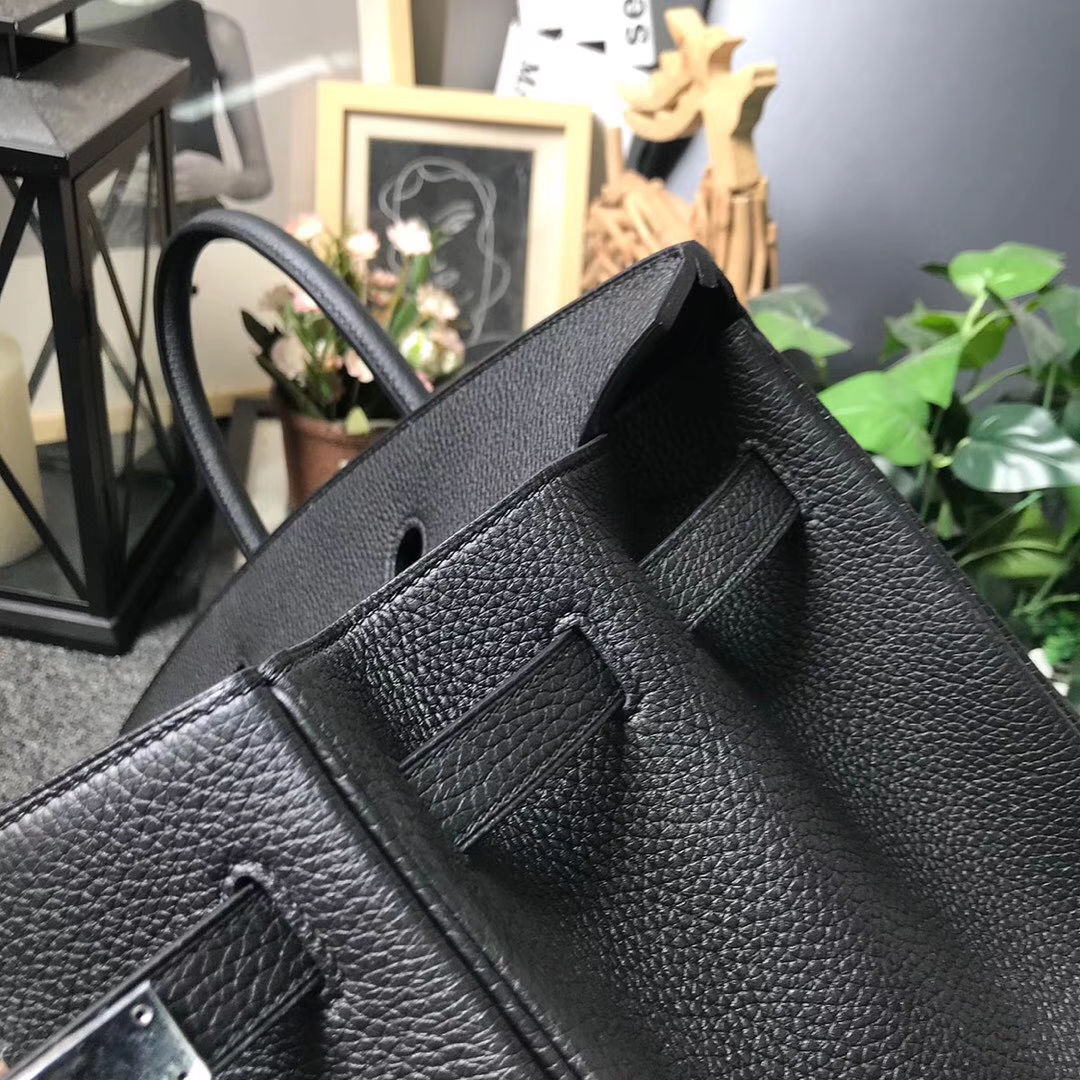 Hermès（爱马仕）CK89 黑色 原厂御用顶级小牛皮 Birkin 40 银扣 现货