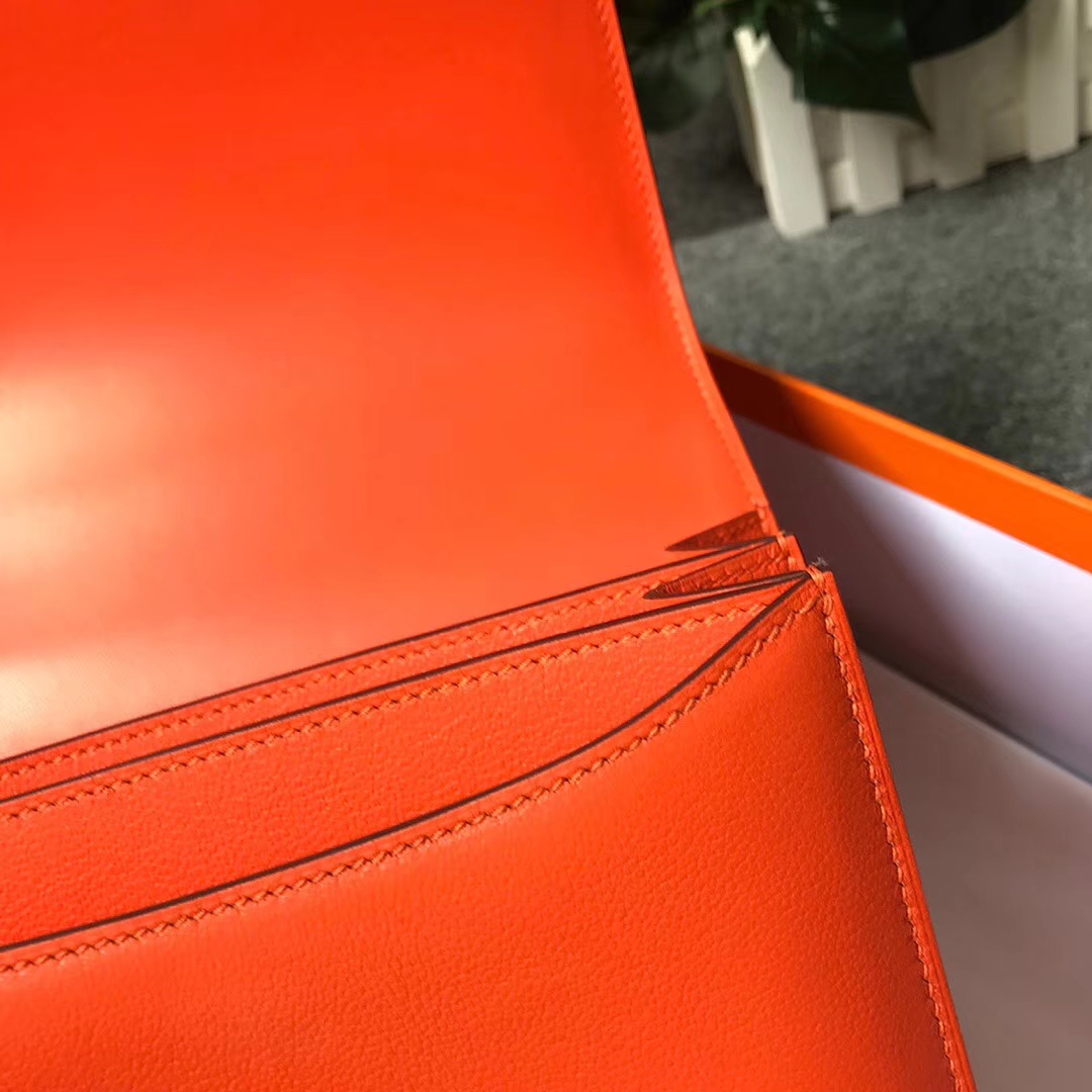 Hermès（爱马仕）93 经典橙色 原厂御用顶级Ever Color皮 2002-20 现货