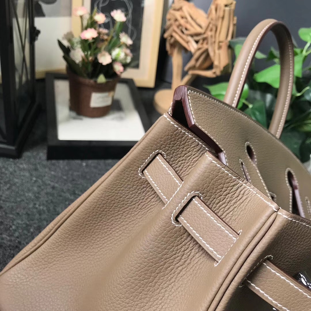 Hermès（爱马仕）CK18 大象灰 原厂御用顶级小牛皮 Birkin  30 银扣 现货
