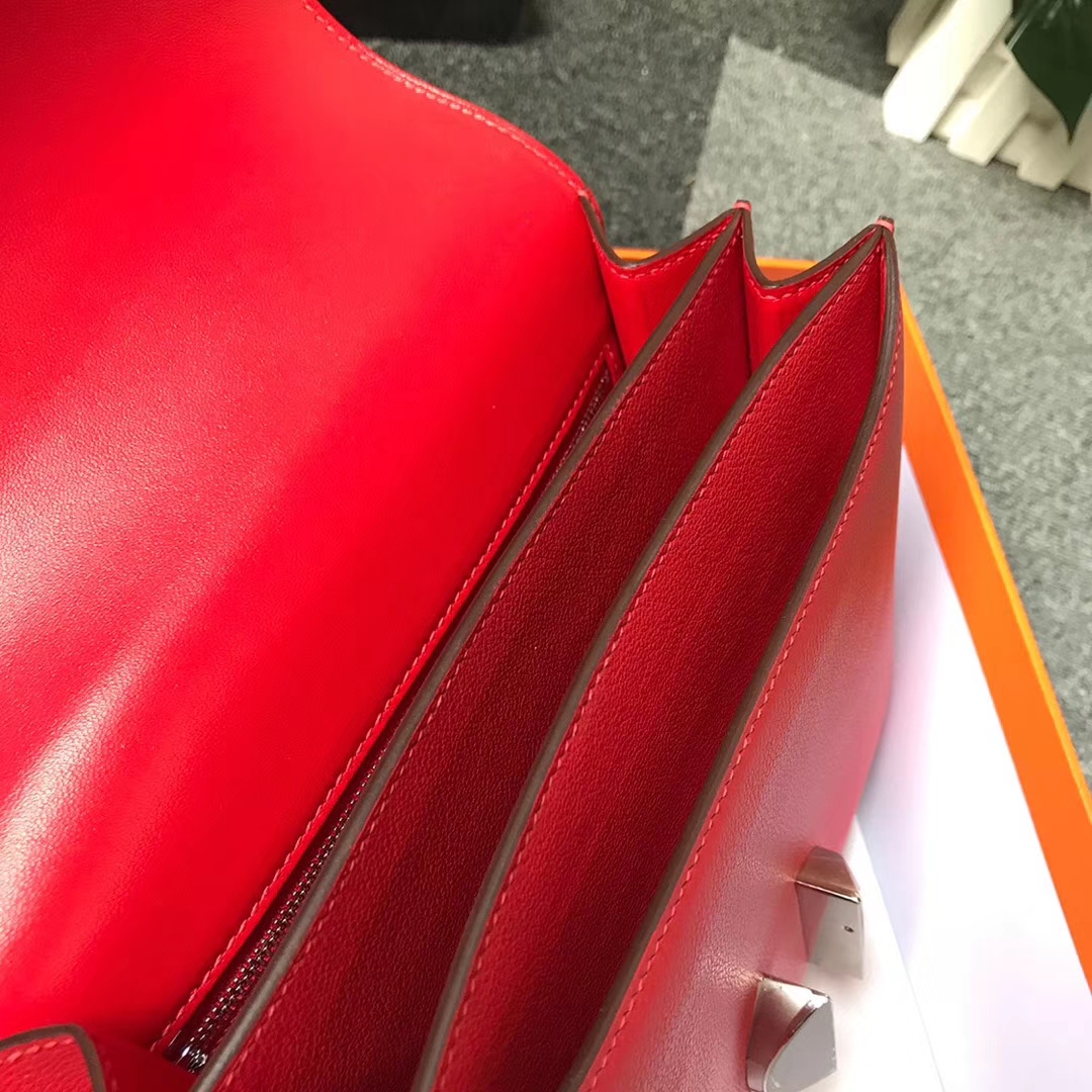 Hermès（爱马仕）Q5 中国红 原厂御用顶级Ever Color皮 2002-20 现货
