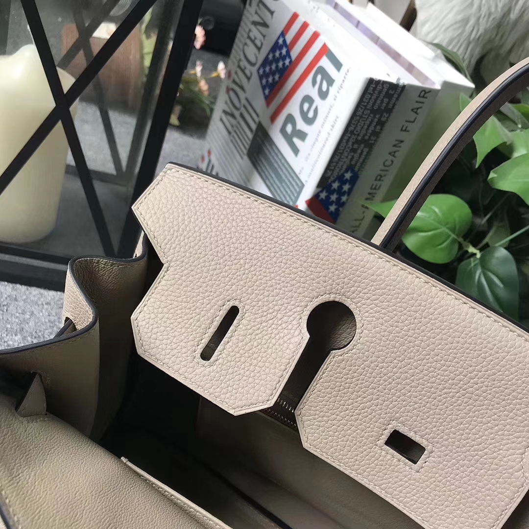 Hermès（爱马仕）CK81 斑鸠灰 原厂御用顶级小牛皮 Birkin 30 金扣 现货
