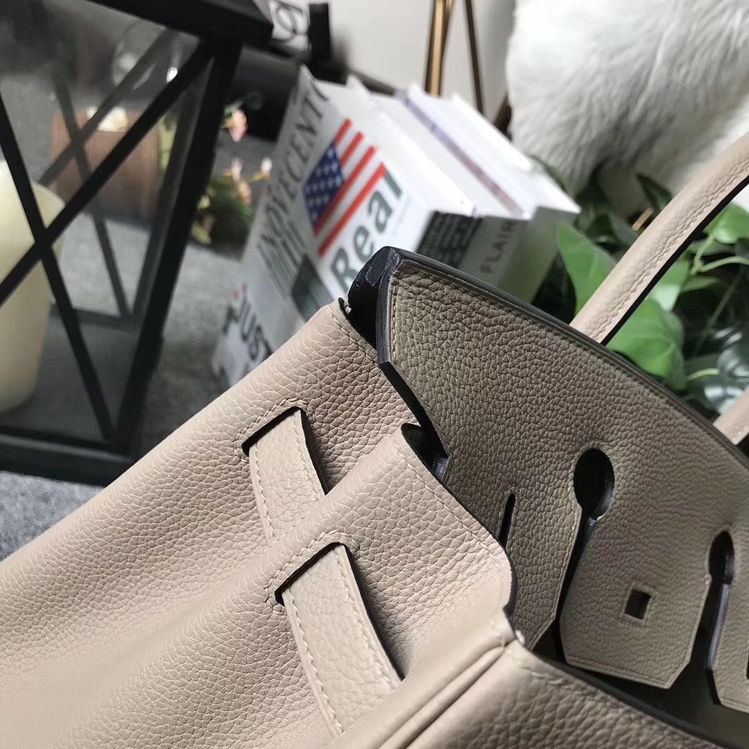 Hermès（爱马仕）CK81 斑鸠灰 原厂御用顶级小牛皮 Birkin 30 金扣 现货