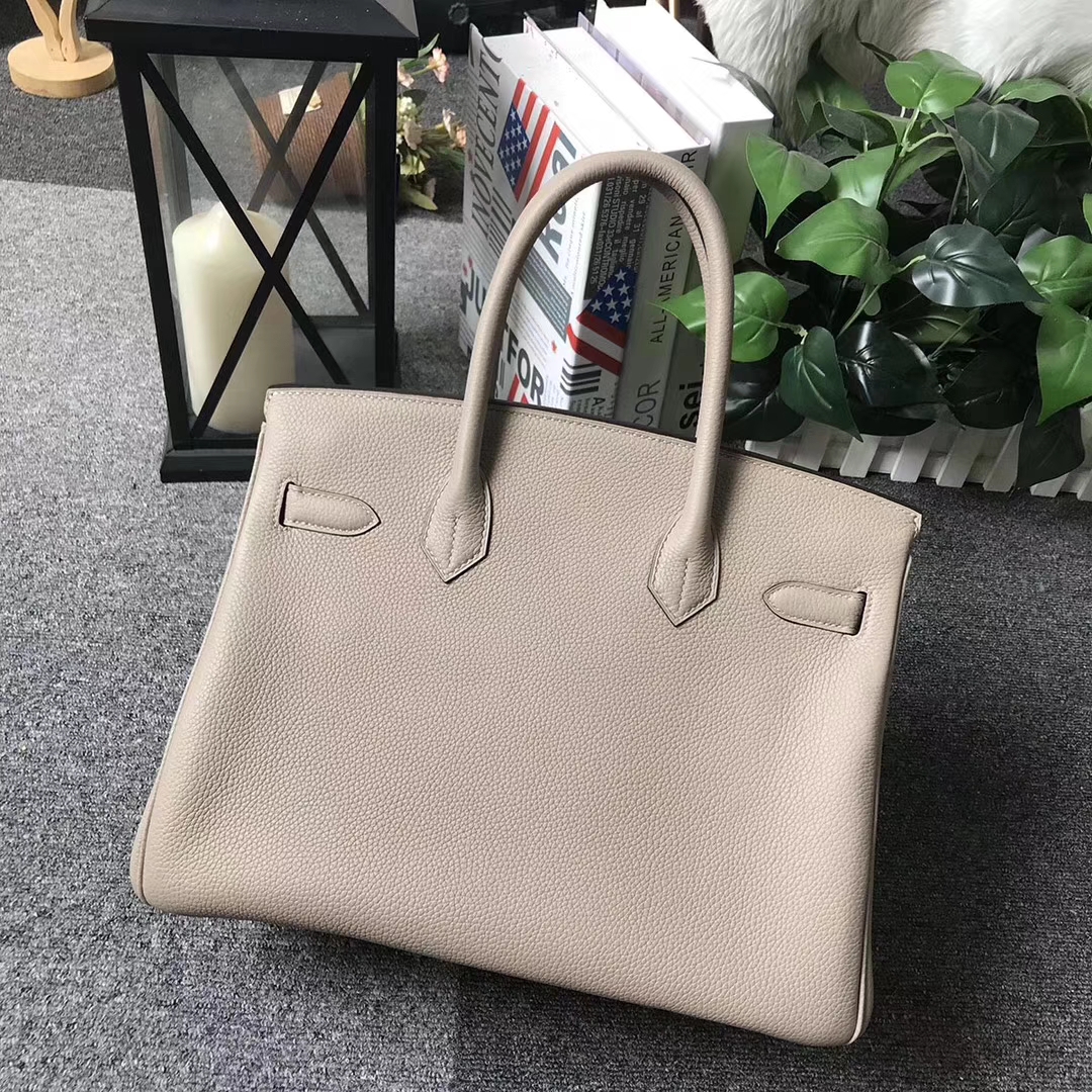Hermès（爱马仕）CK81 斑鸠灰 原厂御用顶级小牛皮 Birkin 30 金扣 现货