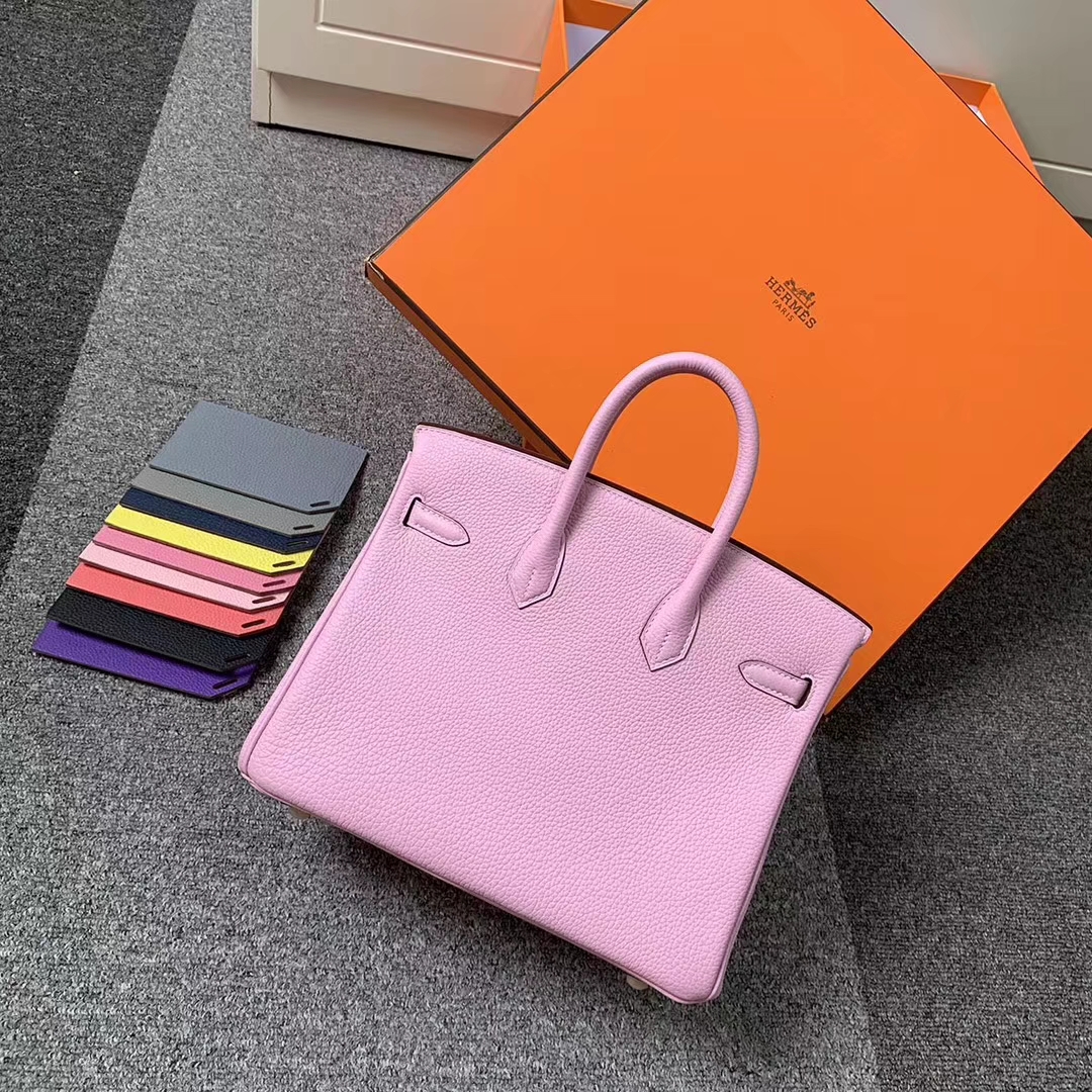 Hermès（爱马仕）X9 锦葵紫 原厂御用顶级小牛皮 Birkin 25 金扣 现货