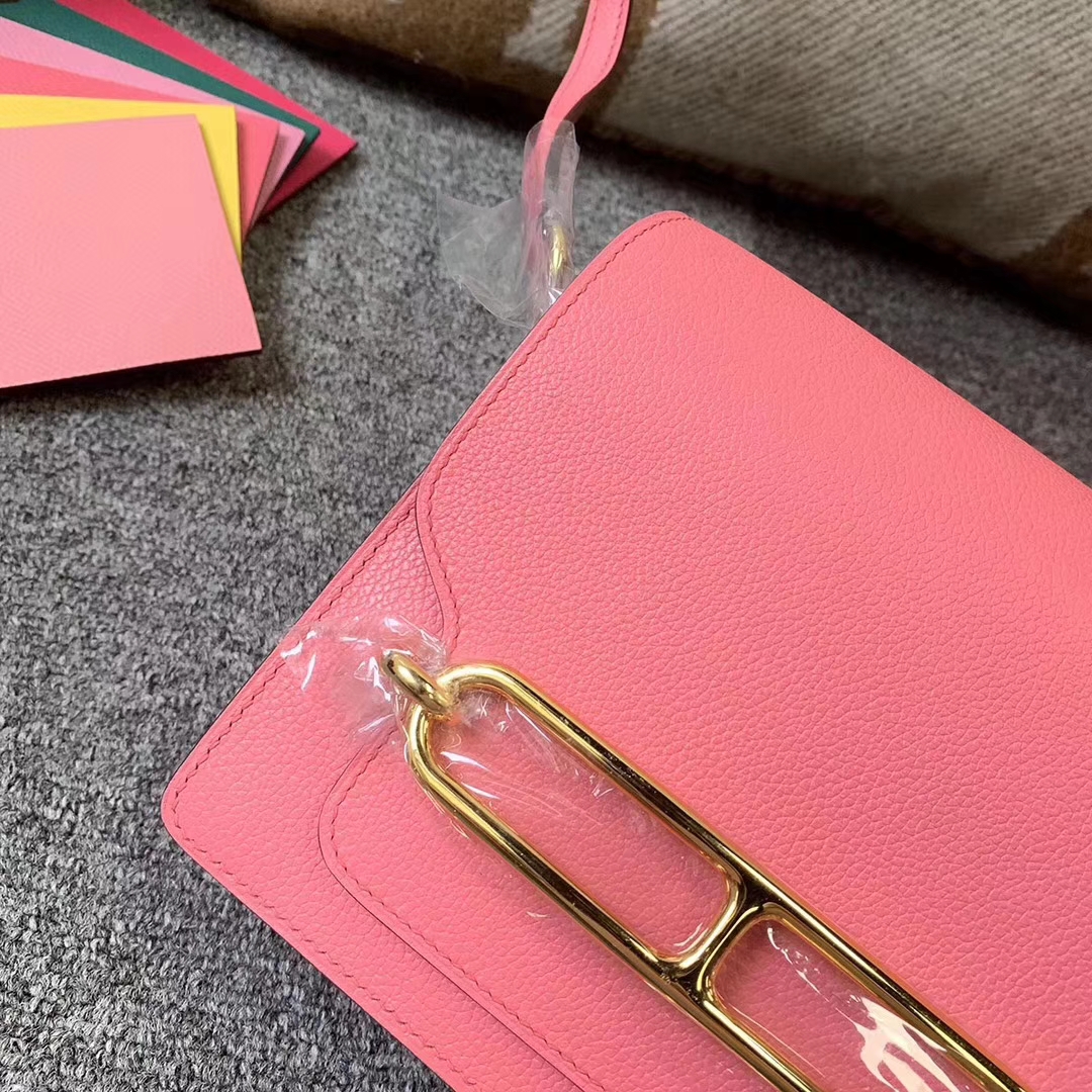 Hermès（爱马仕）8W新唇膏粉 原厂御用顶级Ever color 皮 Roulis 19 金扣 现货