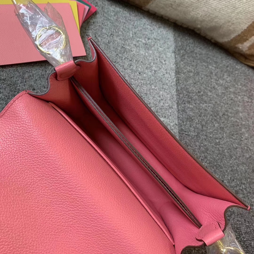 Hermès（爱马仕）8W新唇膏粉 原厂御用顶级Ever color 皮 Roulis 19 金扣 现货
