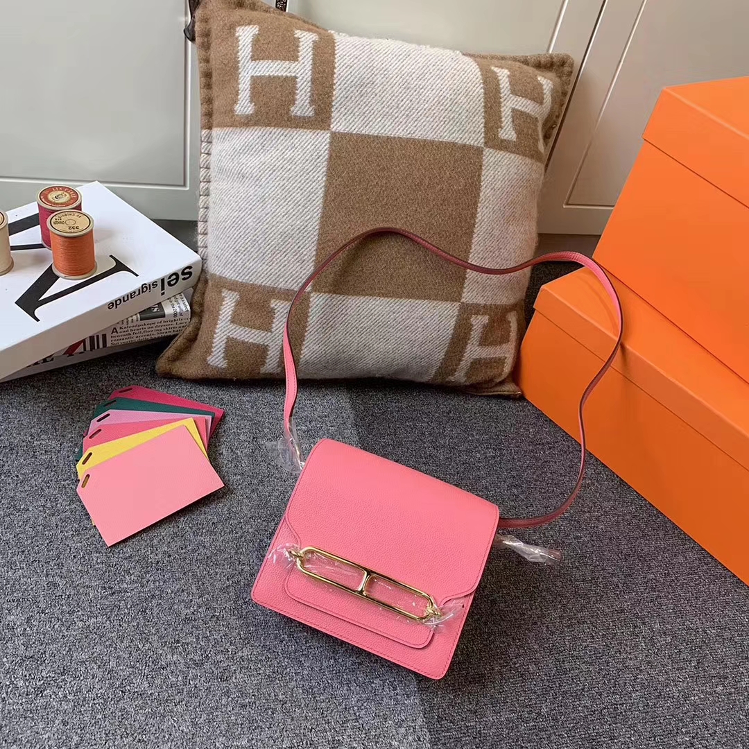 Hermès（爱马仕）8W新唇膏粉 原厂御用顶级Ever color 皮 Roulis 19 金扣 现货