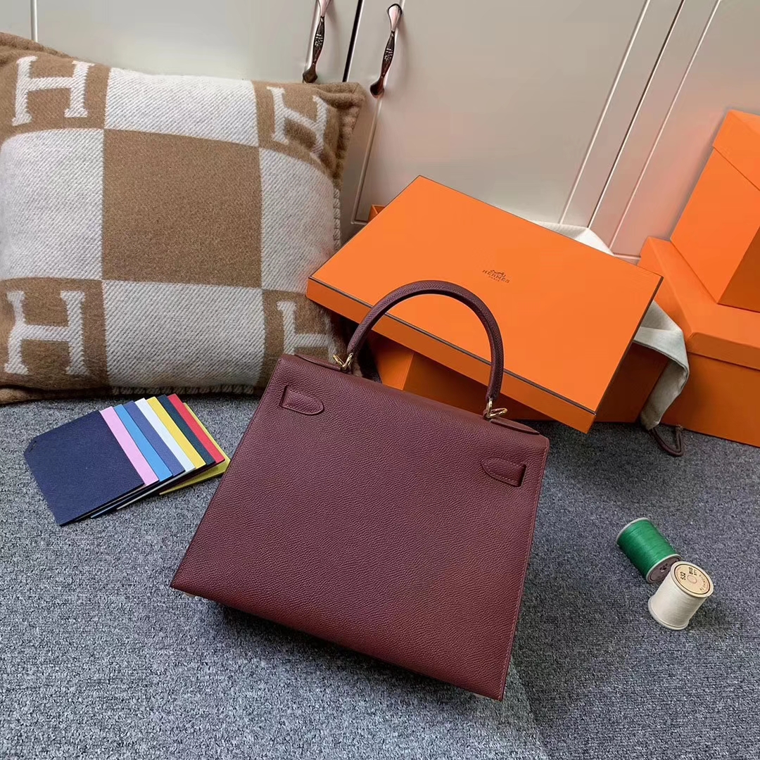 Hermès（爱马仕）深咖啡 原厂御用顶级小牛皮 Birkin 25 金扣