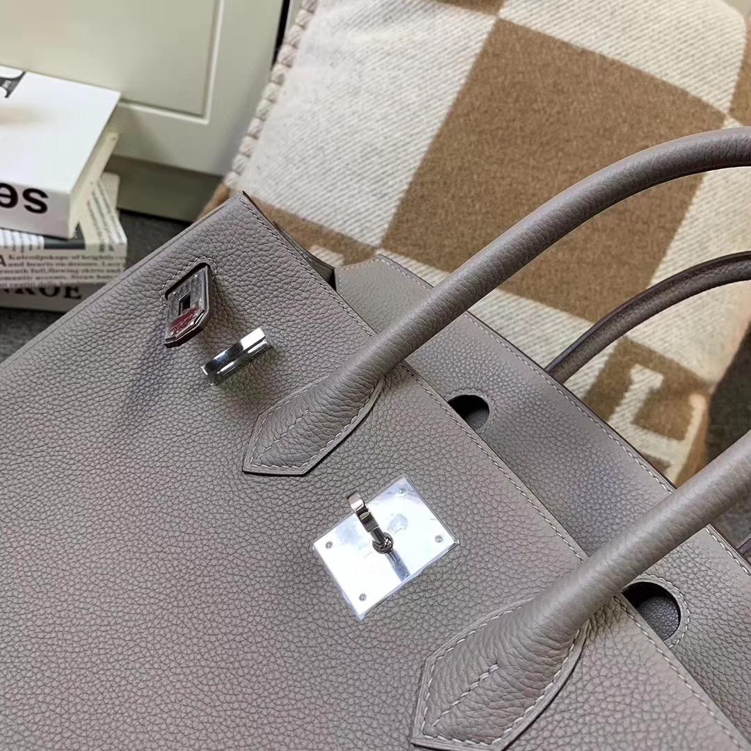 Hermès（爱马仕）M8 沥青灰 原厂御用顶级小牛皮 Birkin 30 银扣