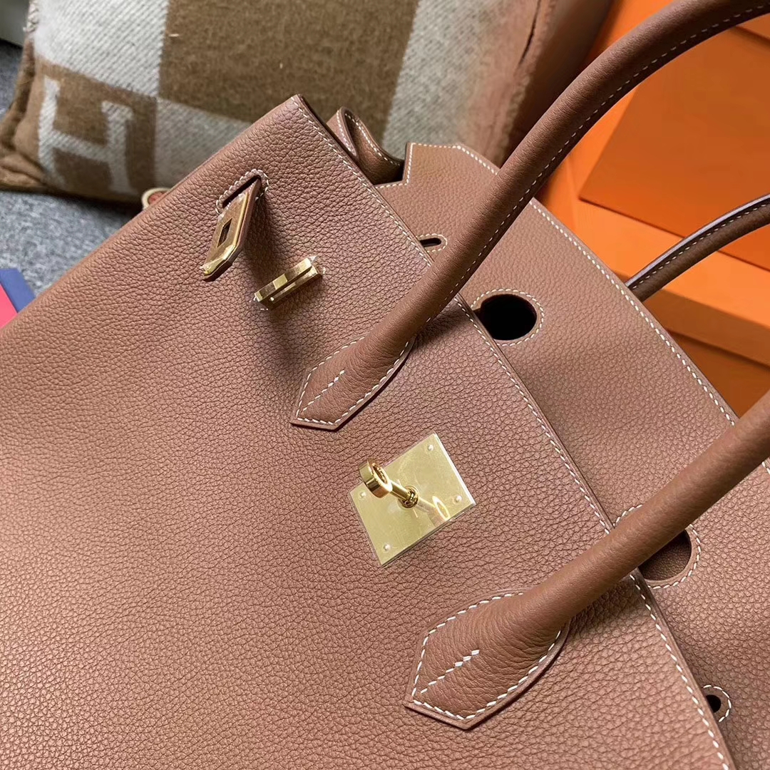 Hermès（爱马仕）C37 金棕色 原厂御用顶级小牛皮 Birkin 35 金扣 现货