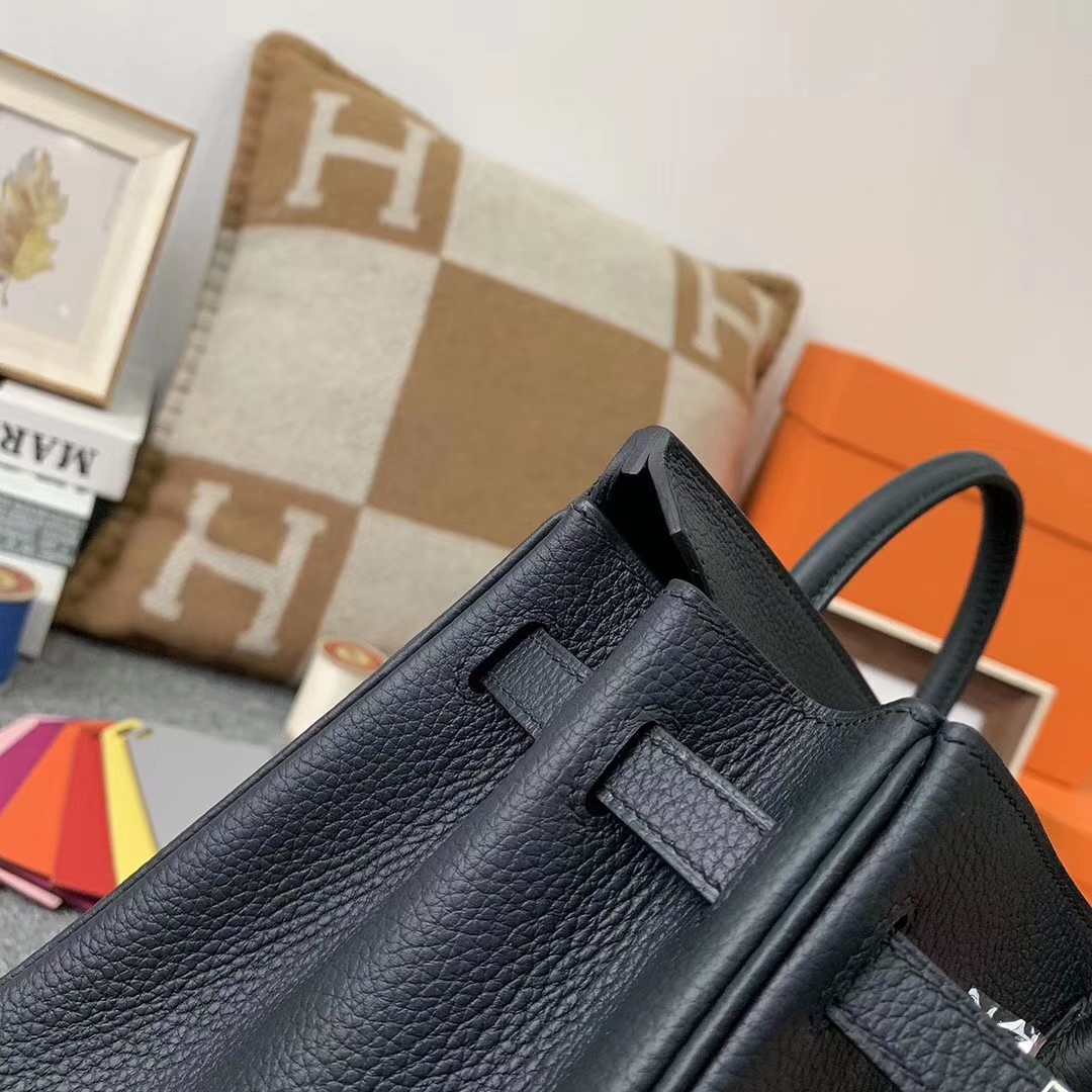 Hermès（爱马仕）6O松柏绿 原厂御用顶级小牛皮 Birkin 25 银扣
