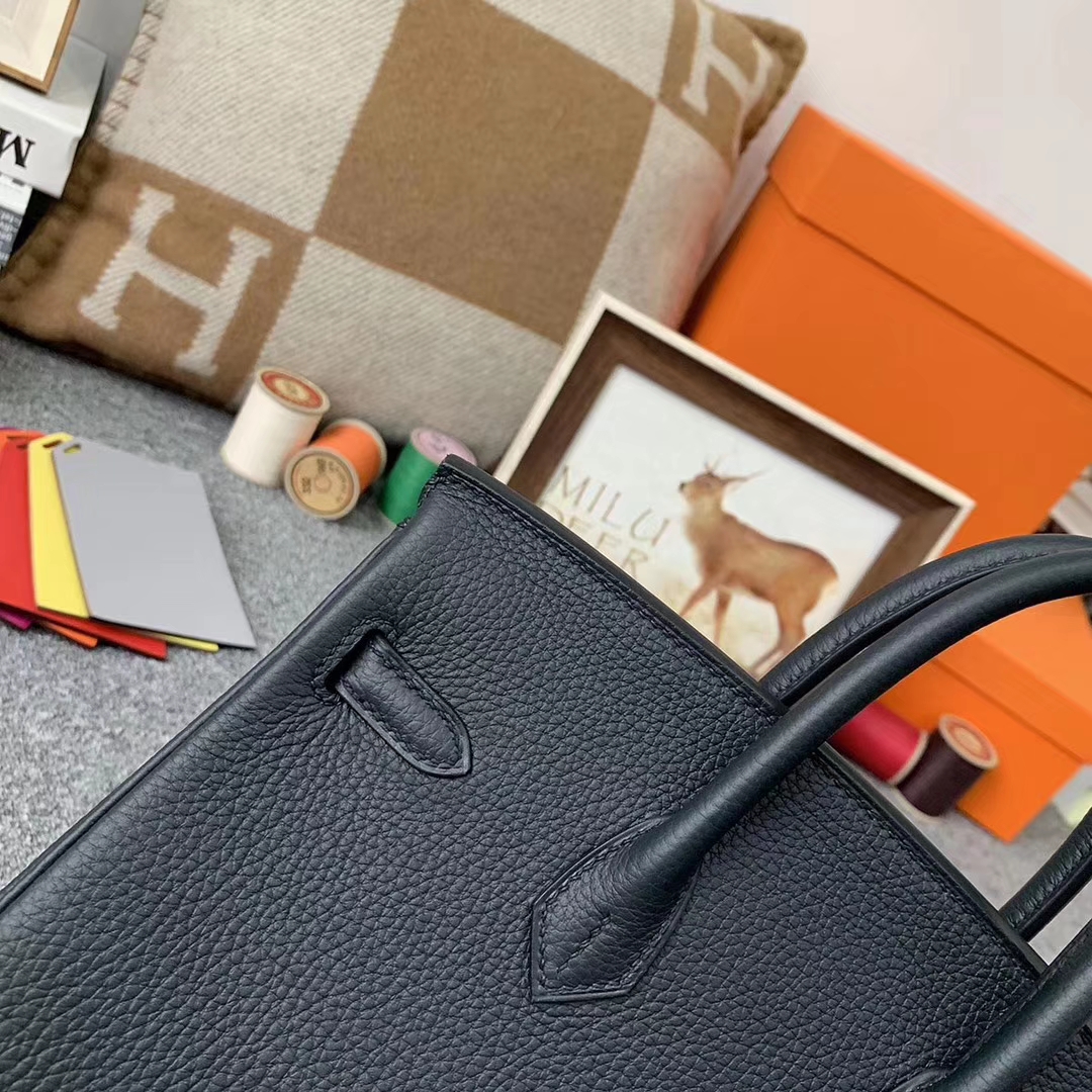 Hermès（爱马仕）6O松柏绿 原厂御用顶级小牛皮 Birkin 25 银扣