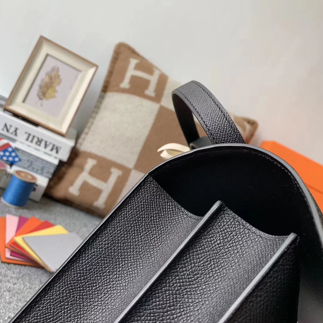 Hermès（爱马仕）89 黑色 原厂御用顶级Epsom 皮 Constance 24 银扣 现货