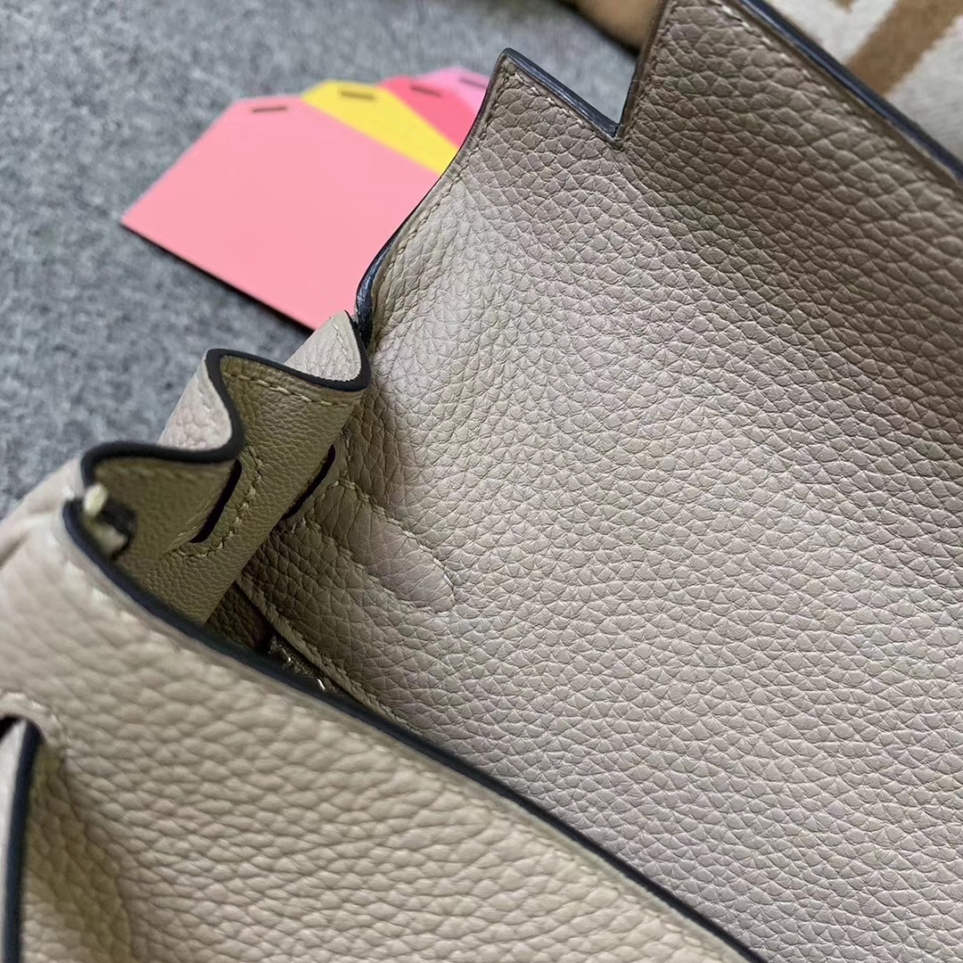 Hermès（爱马仕）CK81 斑鸠灰 原厂御用顶级小牛皮 Kelly 25 银扣 现货