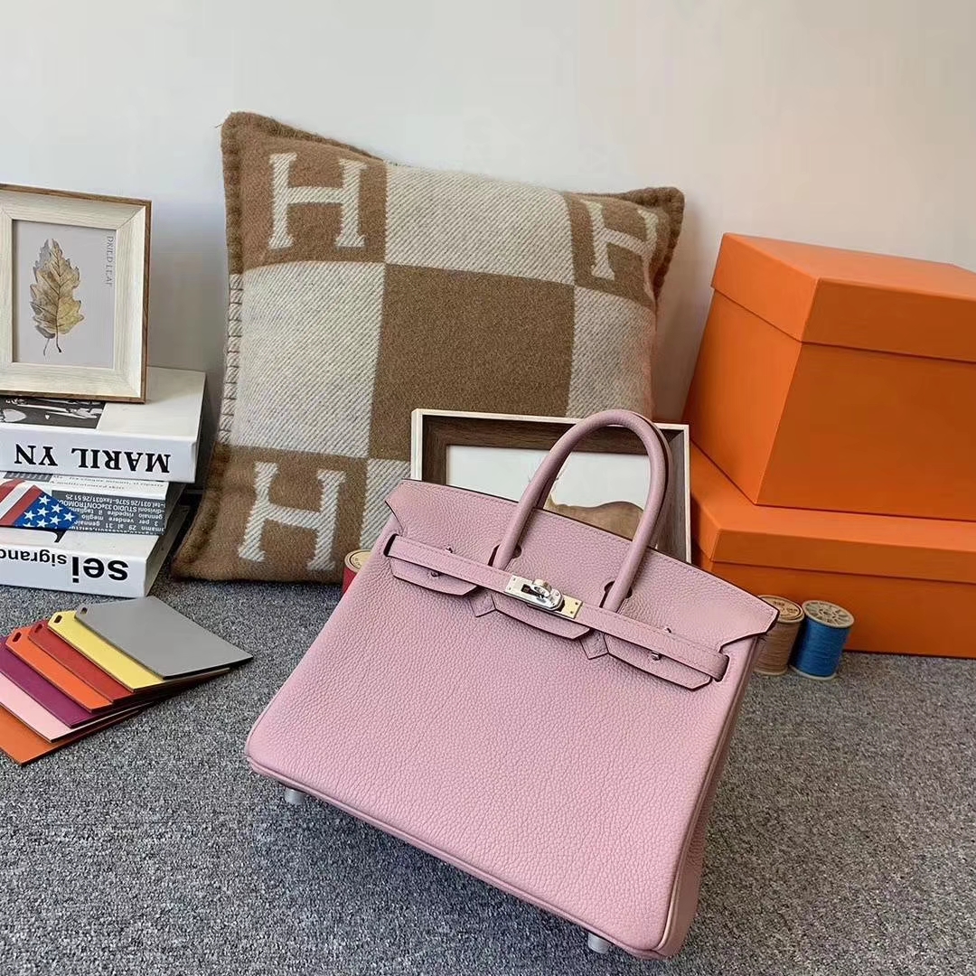 Hermès（爱马仕）4W紫藤色 原厂御用顶级小牛皮 Birkin 25 银扣 现货
