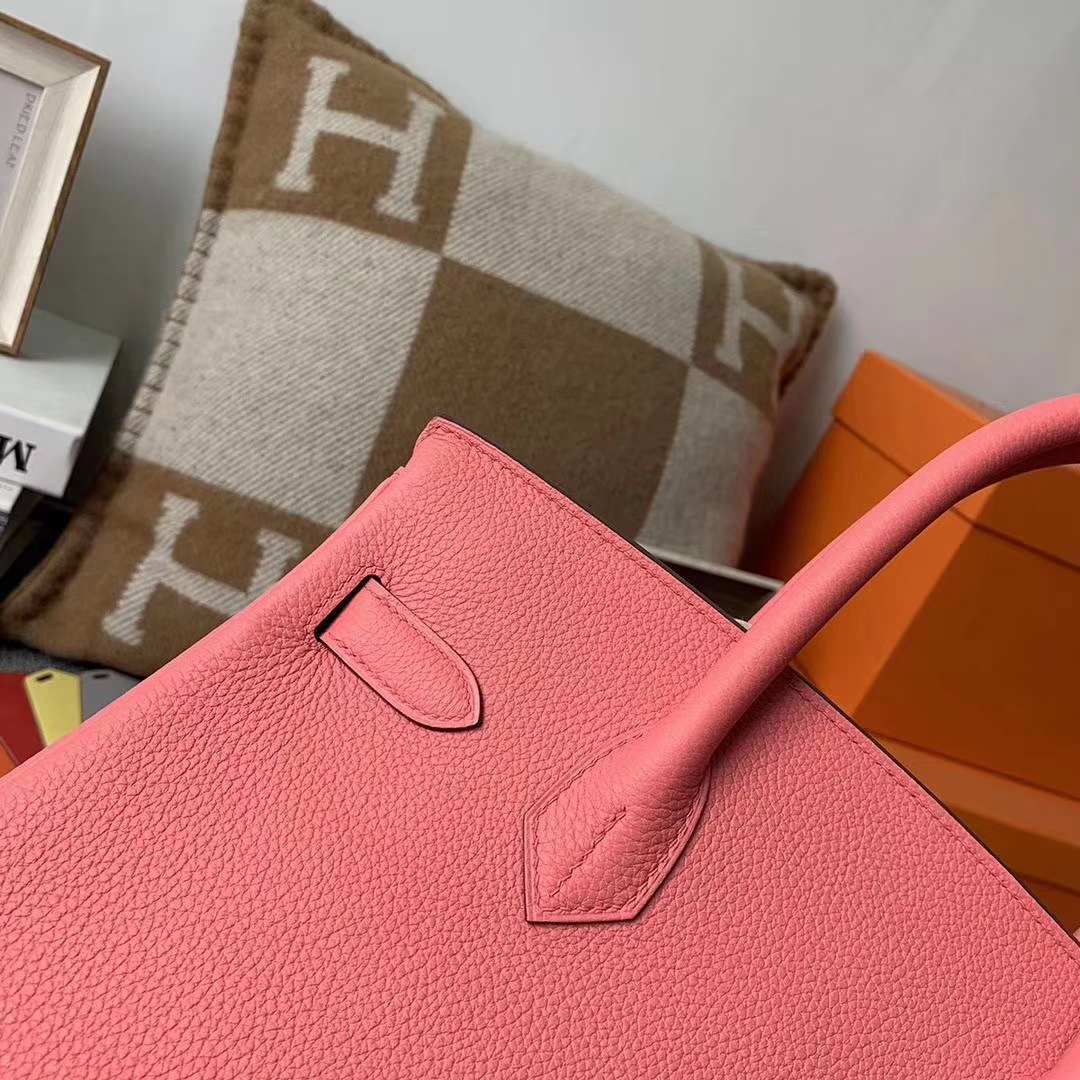 Hermès（爱马仕）U5唇膏粉 原厂御用顶级小牛皮 Birkin 30 金扣 现货