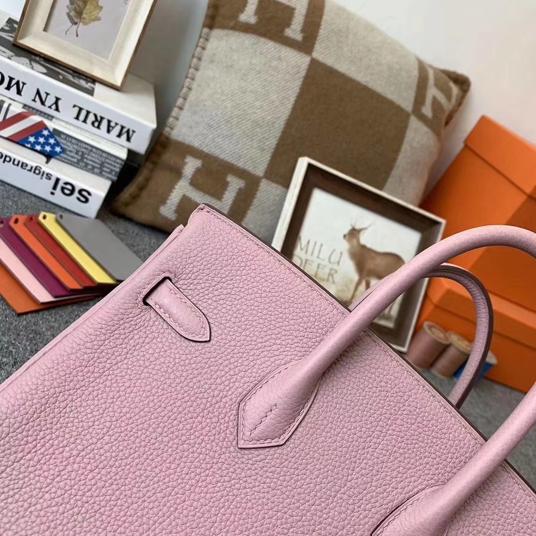 Hermès（爱马仕）4W紫藤色 原厂御用顶级小牛皮 Birkin 25 银扣 现货