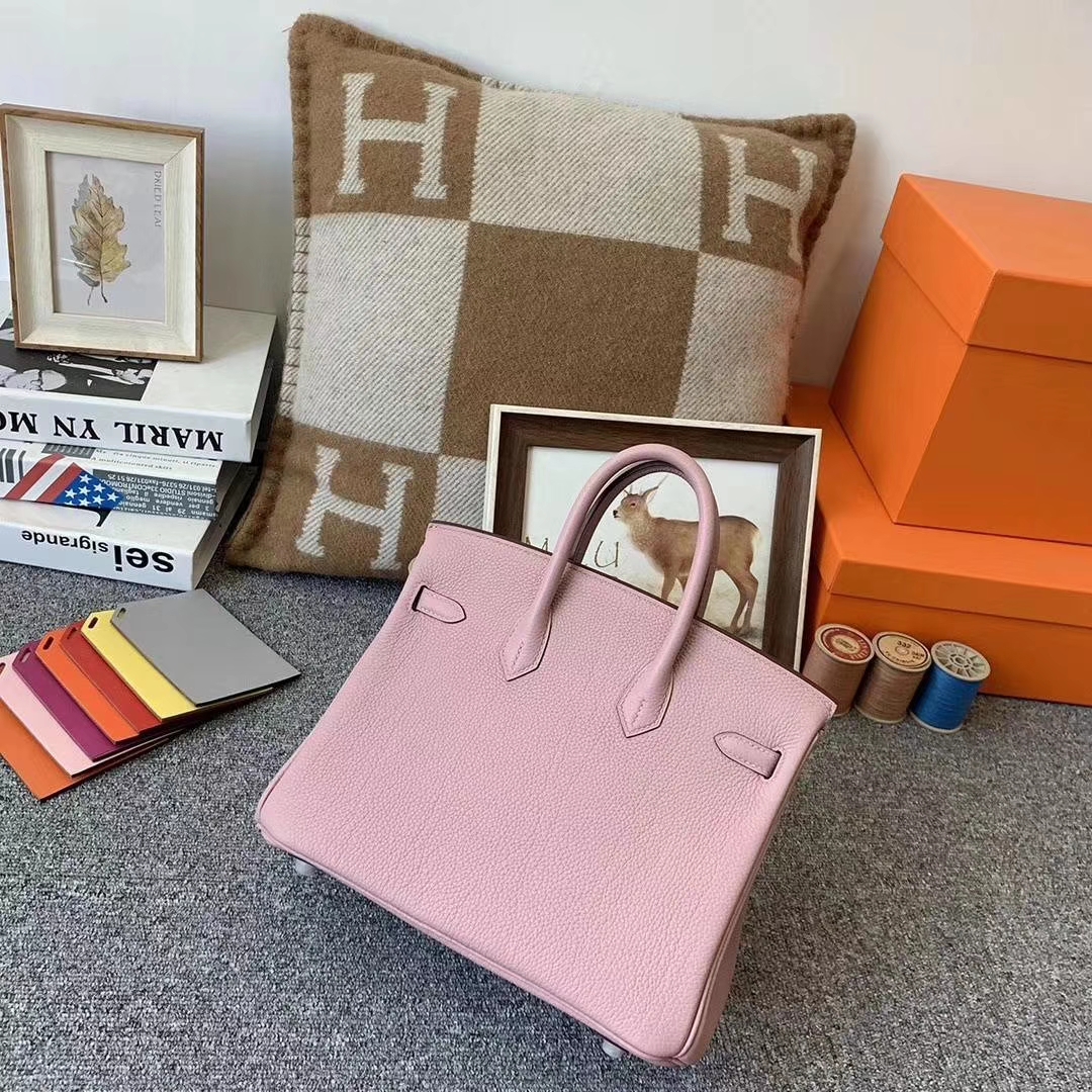 Hermès（爱马仕）4W紫藤色 原厂御用顶级小牛皮 Birkin 25 银扣 现货