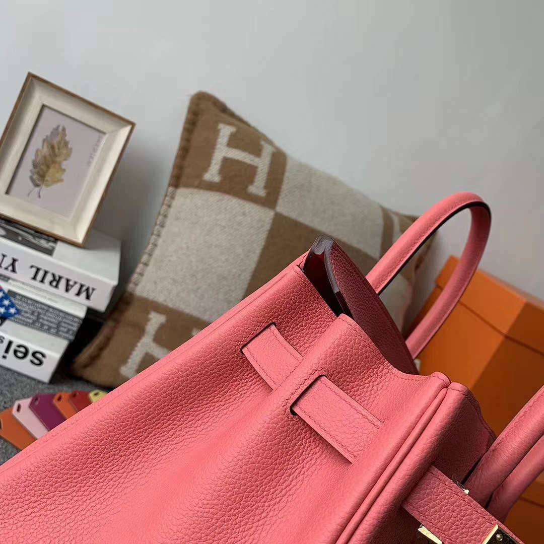 Hermès（爱马仕）U5唇膏粉 原厂御用顶级小牛皮 Birkin 30 金扣 现货