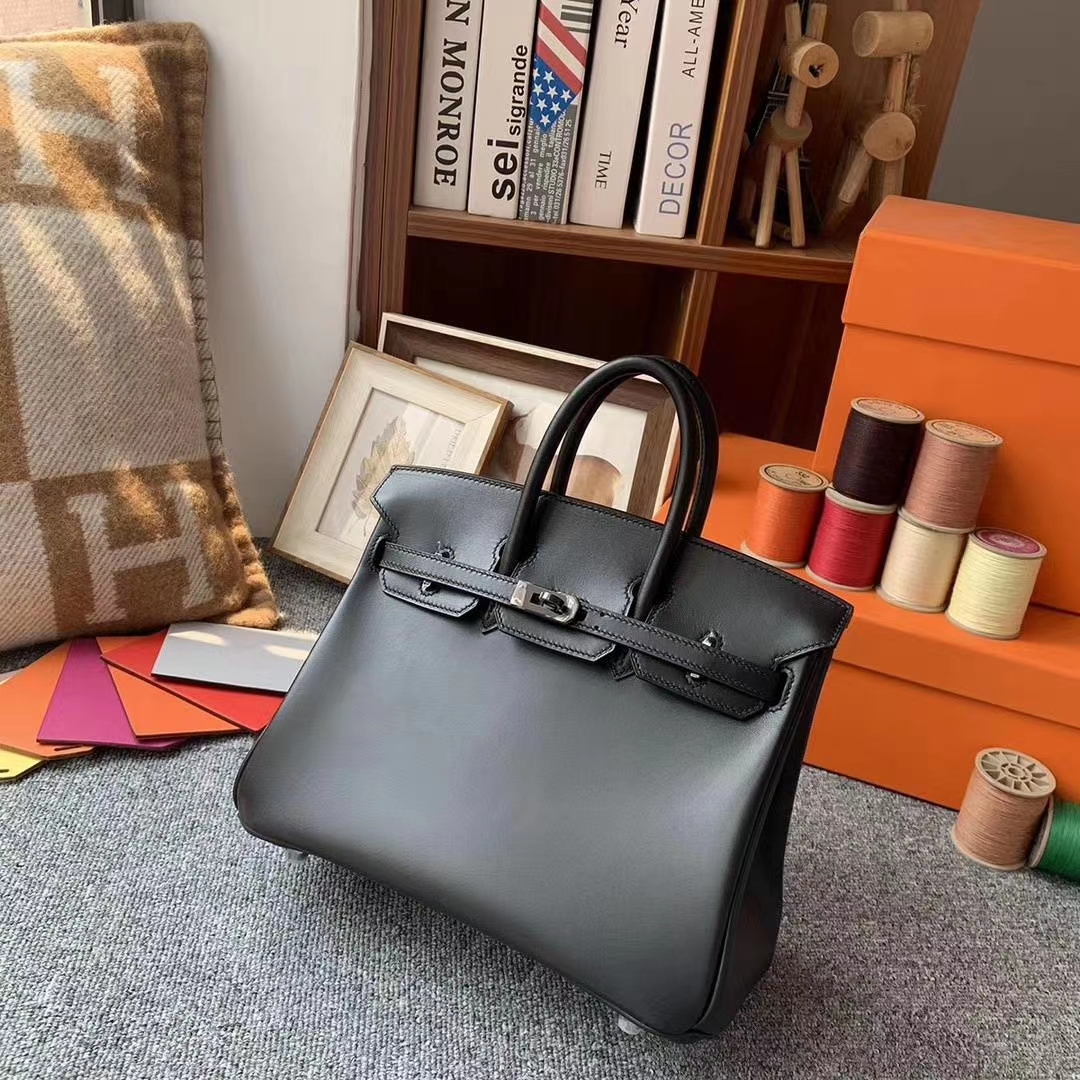 Hermès（爱马仕）CK89黑色 原厂御用顶级Box 皮 Birkin 30 So Black