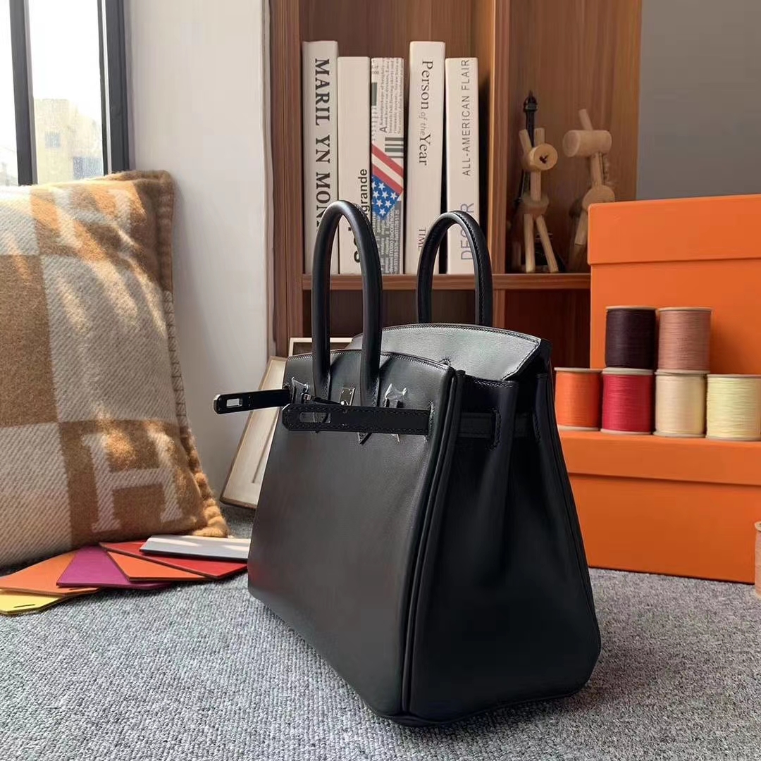 Hermès（爱马仕）CK89黑色 原厂御用顶级Box 皮 Birkin 30 So Black