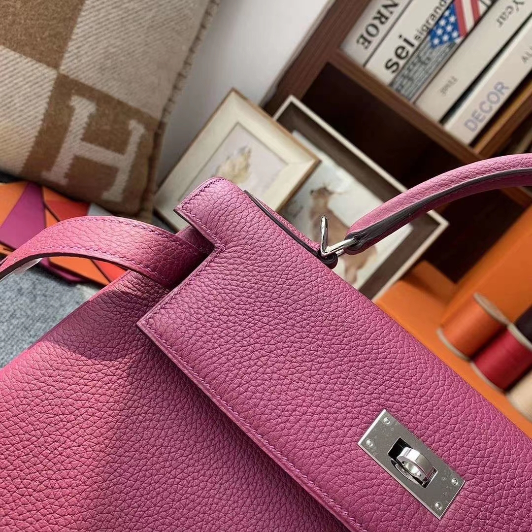Hermès（爱马仕）K5托斯卡 原厂御用顶级小牛皮 Kelly 28 银扣