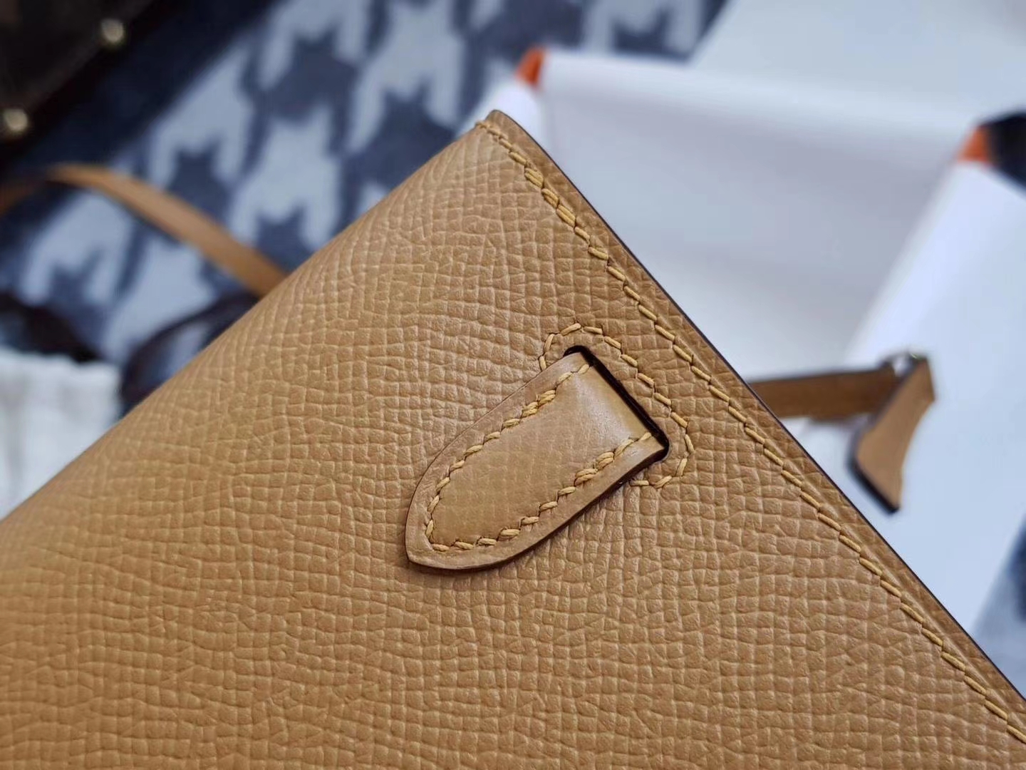 Hermès（爱马仕）Kelly to go woc  epsom皮 2S Sesame芝麻色 金扣 现货
