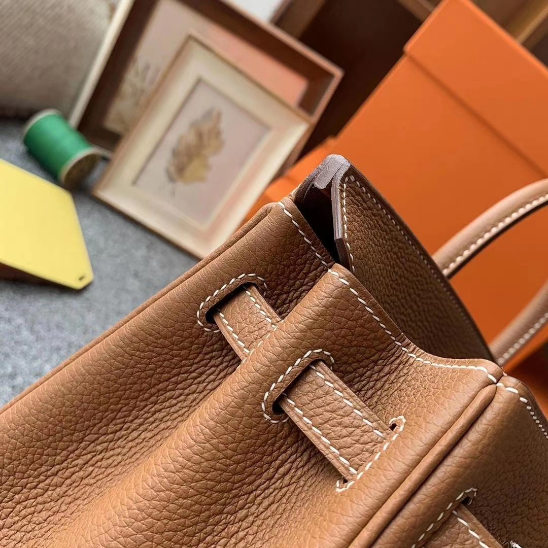 Hermès（爱马仕）C37金棕色 原厂御用顶级小牛皮 Birkin 25 金扣 现货