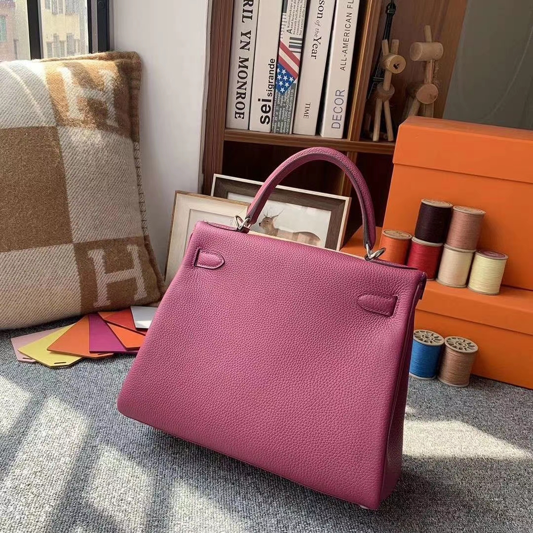 Hermès（爱马仕）K5托斯卡 原厂御用顶级小牛皮 Kelly 28 银扣