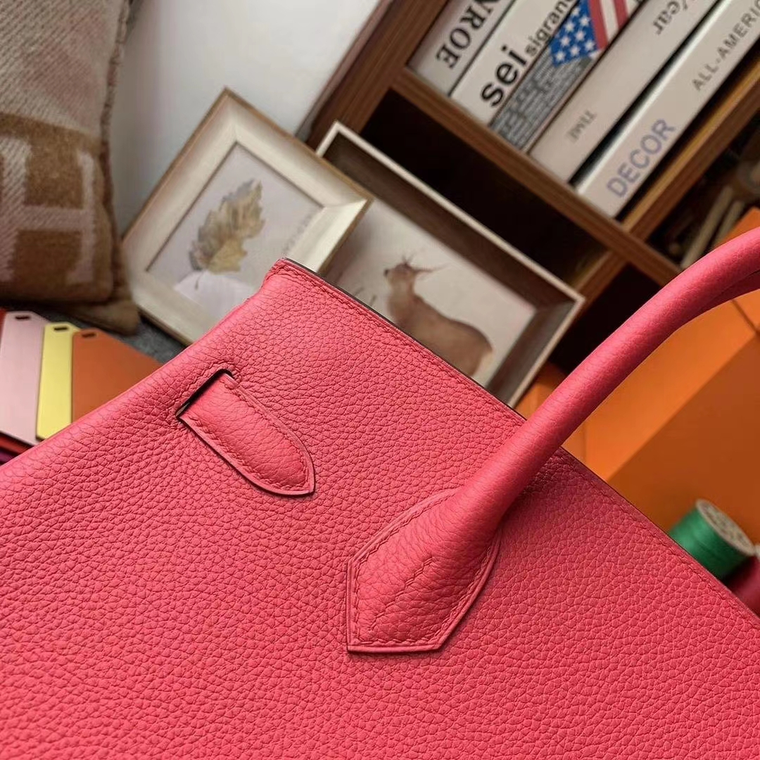 Hermès（爱马仕）I6极致粉 原厂御用顶级小牛皮 Birkin 30 金扣