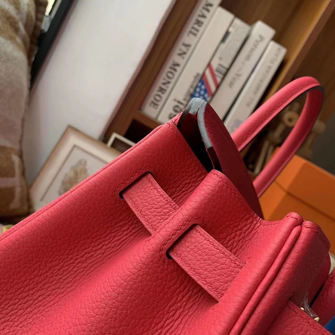 Hermès（爱马仕）I6极致粉 原厂御用顶级小牛皮 Birkin 30 金扣