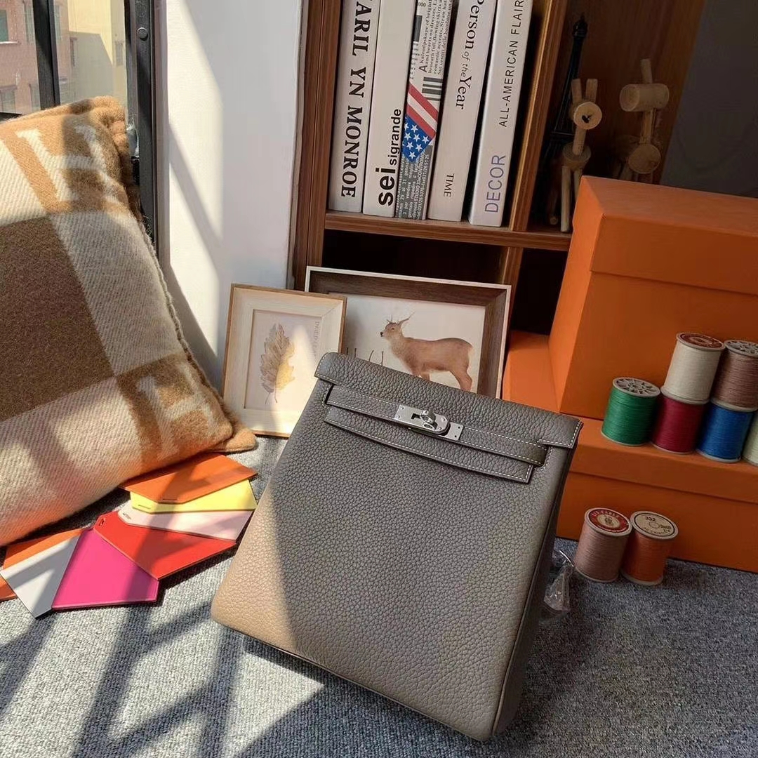Hermès（爱马仕）CK18大象灰 原厂御用顶级TC皮 Kelly ado 金扣 现货