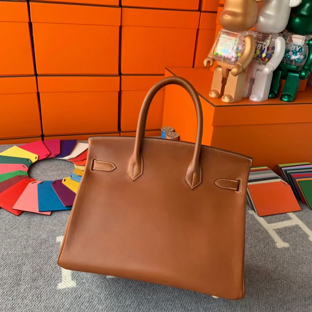 Hermès（爱马仕）Birkin 铂金包 金棕色 原厂御用顶级马鞍皮 金扣 30cm