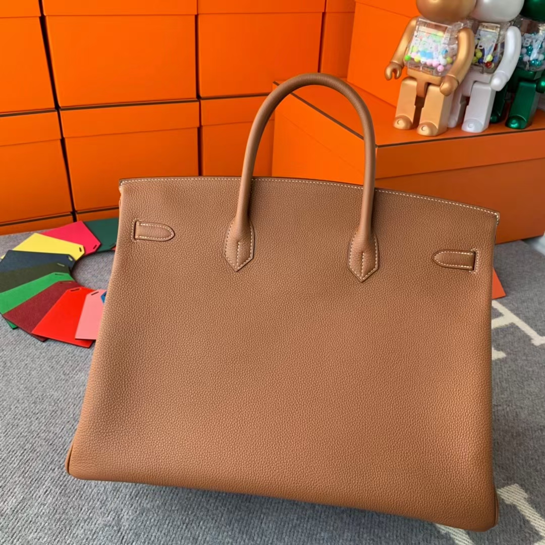 Hermès（爱马仕）Birkin 铂金包 C37 金棕色 原厂御用顶级小牛皮 金扣 40cm