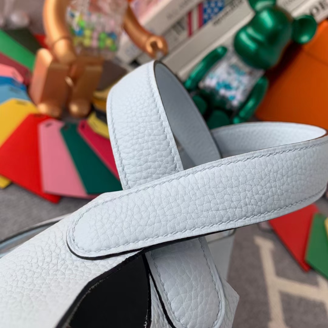 Hermès（爱马仕）Picotin Lock 菜篮子 圣杯蓝 原厂御用顶级TC皮 18cm 银扣