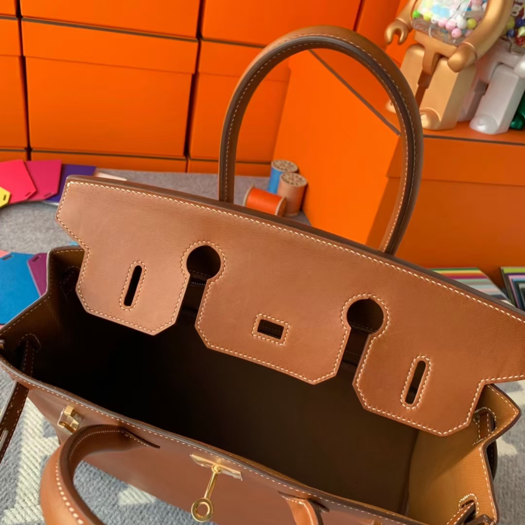 Hermès（爱马仕）Birkin 铂金包 金棕色 原厂御用顶级马鞍皮 金扣 30cm