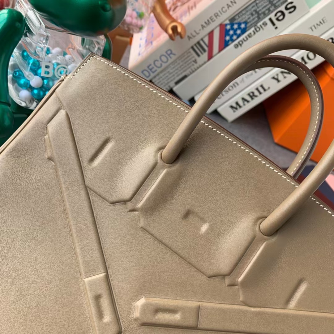Hermès（爱马仕）新款 Birkin 铂金包 shadow 幻影包 大象灰 25cm