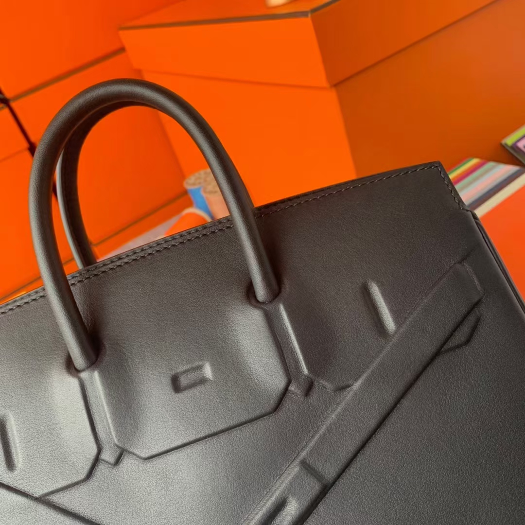 Hermès（爱马仕）Birkin shadow 幻影包 CK89黑色 原厂御用顶级Swift皮 25cm 现货