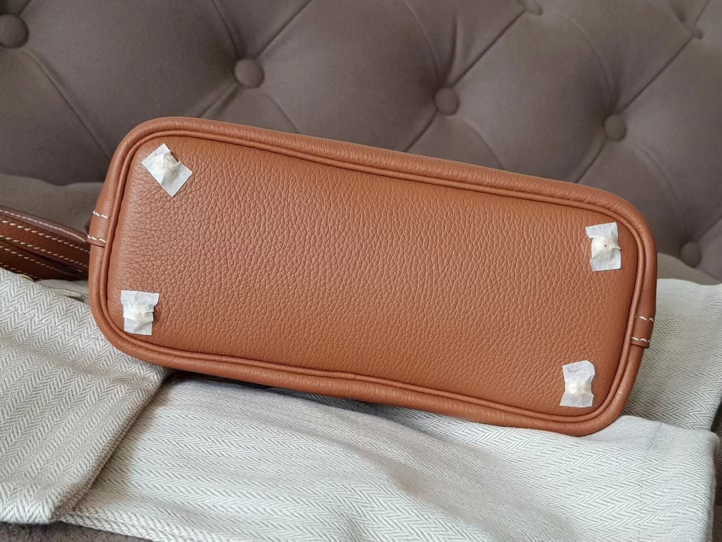 Hermès（爱马仕）mini bolide 迷你保龄球 eve皮 金棕 金扣
