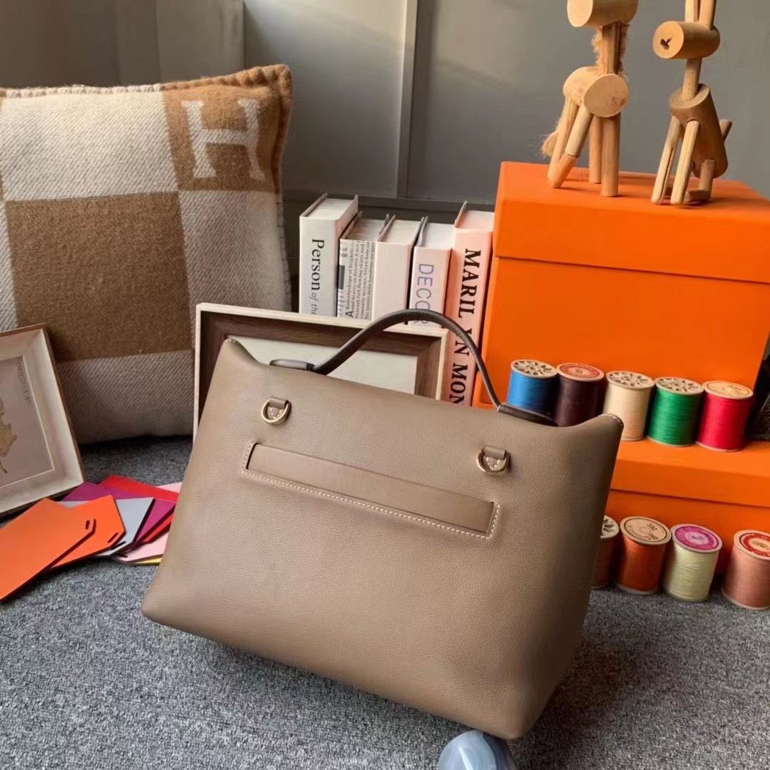 Hermès（爱马仕）Kelly 2424 大象灰 原厂御用顶级Ever Color皮 拼 Swift 皮 金扣
