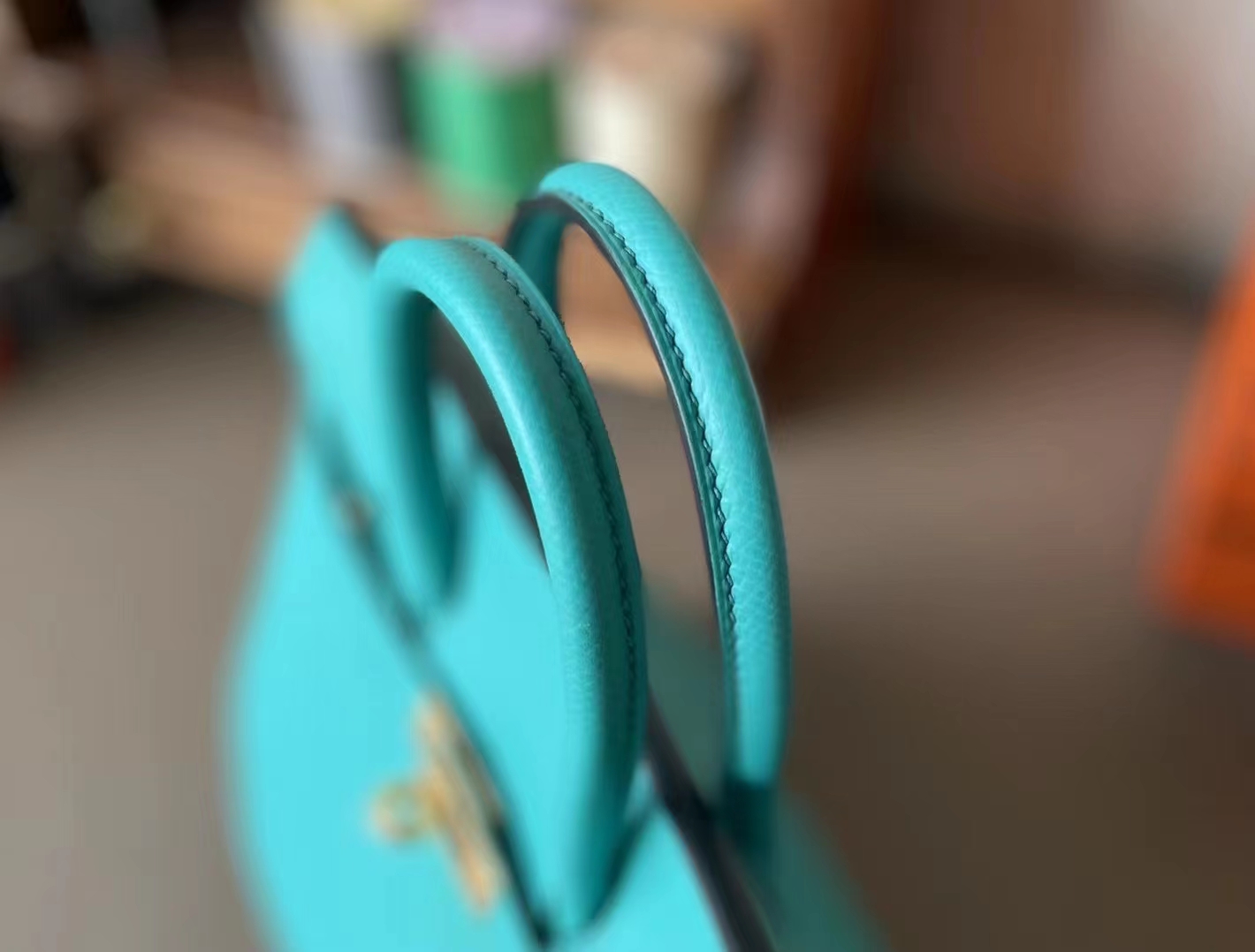 Hermès（爱马仕）Birkin 铂金包 维罗纳绿 EP掌纹皮 内缝 金扣 25cm