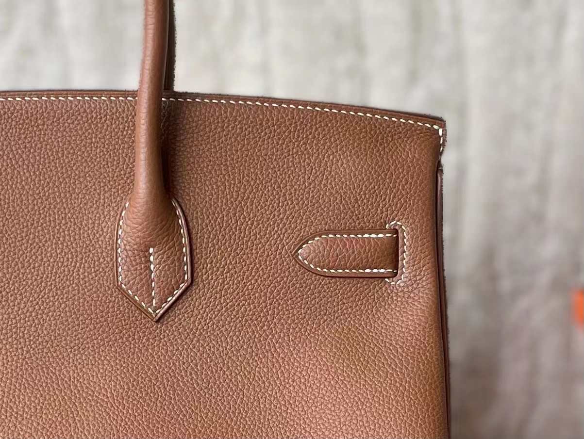 Hermès（爱马仕）Birkin 铂金包 金棕色 TOGO 顶级小牛皮 金扣 35cm