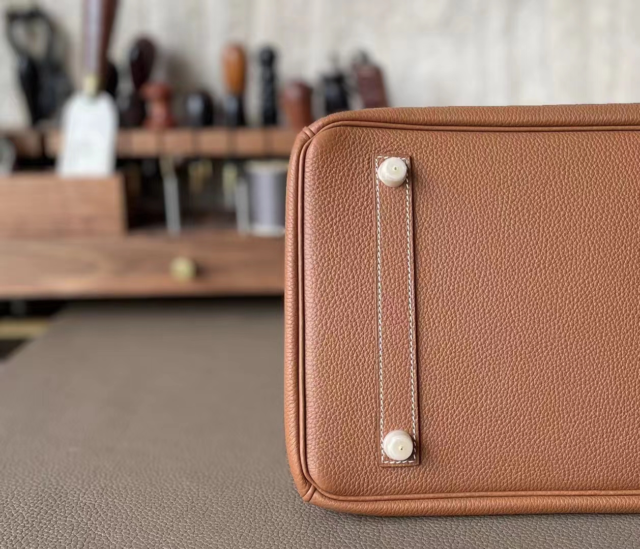 Hermès（爱马仕）Birkin 铂金包 金棕色 TOGO 顶级小牛皮 金扣 35cm