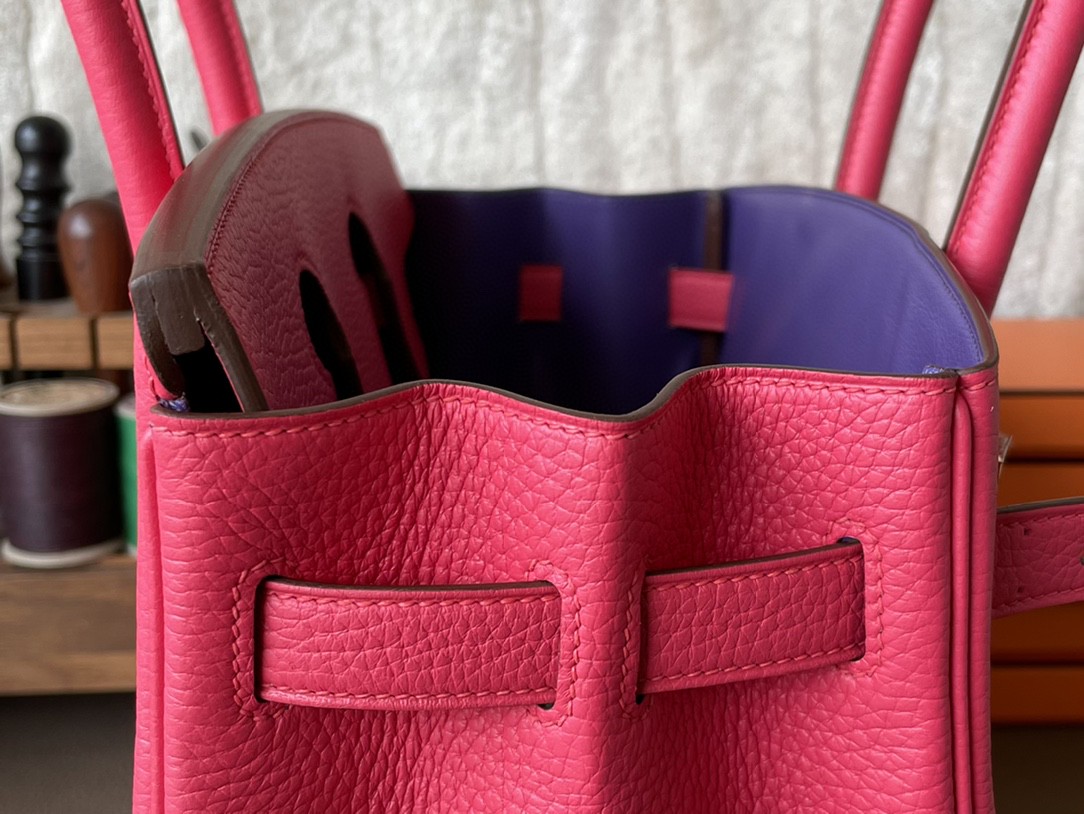 Hermès（爱马仕）Birkin 铂金包 极致粉 内拼 梦幻紫 TC 大牛皮 金扣 30cm