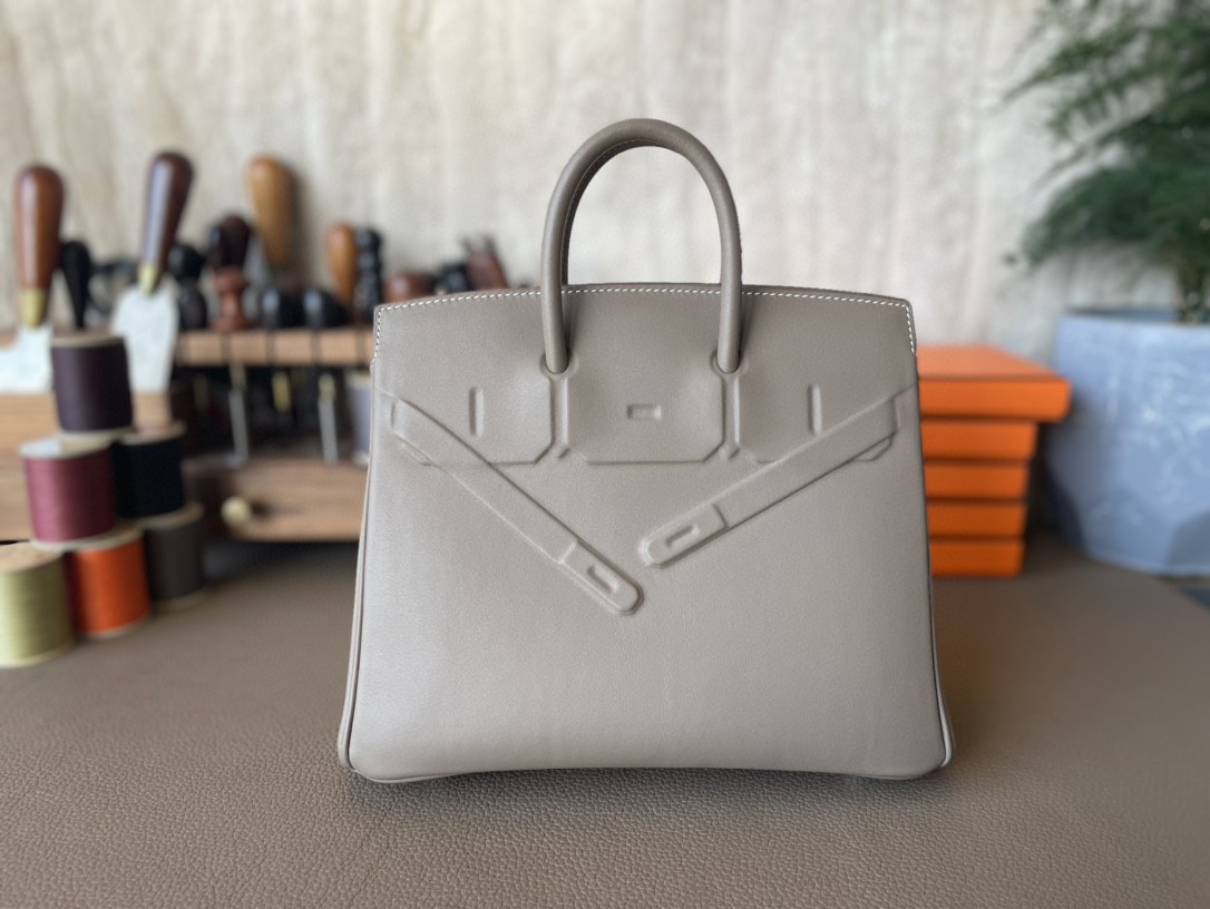 Hermès（爱马仕）Birkin 铂金包 幻影包 大象灰 Swift皮 25cm