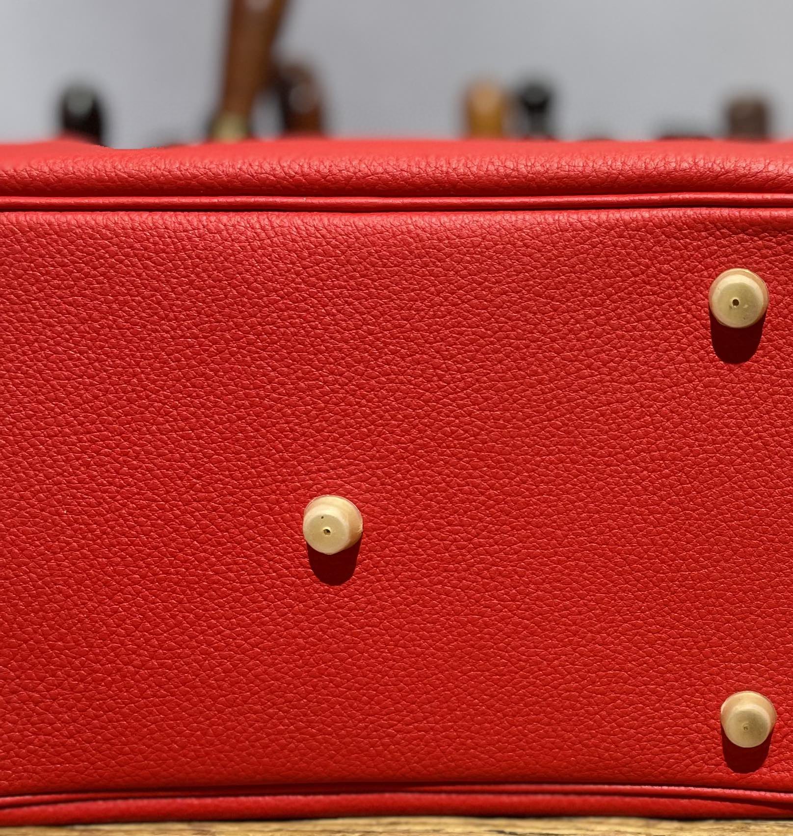 Hermès（爱马仕）Lindy 琳迪包 番茄红 TOGO顶级小牛皮 金扣 30cm