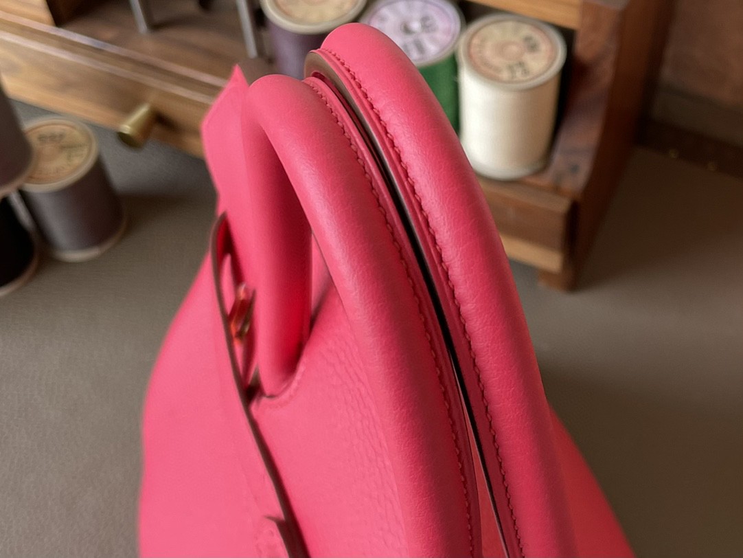 Hermès（爱马仕）Birkin 铂金包 极致粉 内拼 梦幻紫 TC 大牛皮 金扣 30cm