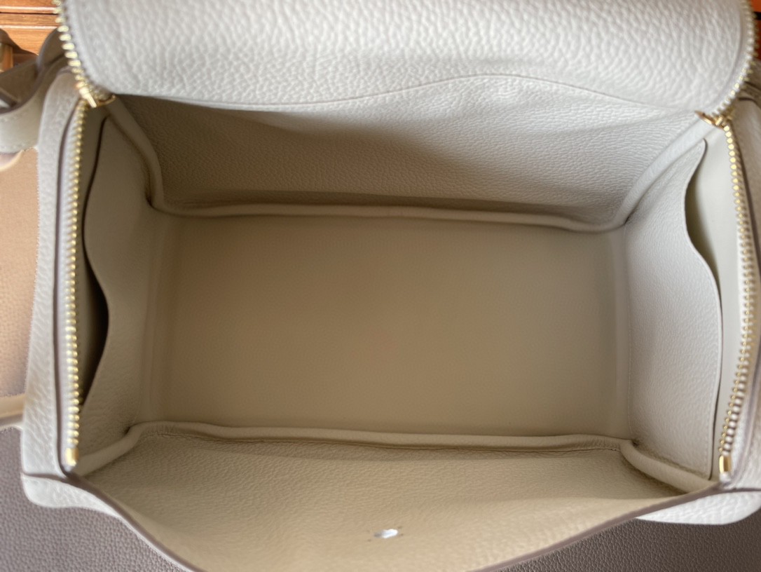 Hermès（爱马仕）Lindy 琳迪包 奶昔白 TC大牛皮 金扣 30cm